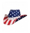 United - Deadwood Trading &bull American Flag Shapeable Straw Cowboy Hat - C6187EKTZ5W