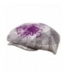 Flower Checkered Ivy Hat-Purple - CC111ZIJEAT