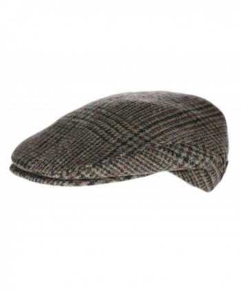 Irish Tweed Brown Check percent in Men's Newsboy Caps