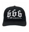 Red Devil Clothing 666 Sinner Fitted Hat Black - CO188ML4IKD