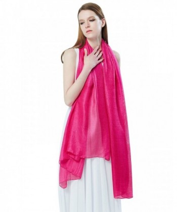 STORY OF SHANGHAI Womens Large Silky Feel Plain Scarf Ladies Solid Color Shawl Wraps - Yy04 - C917YIXTCM8