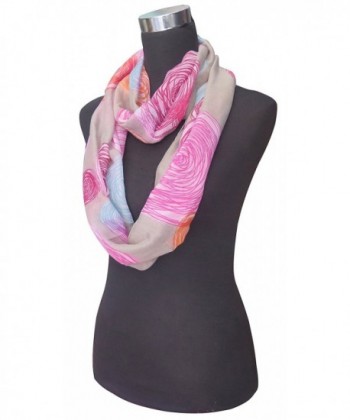 Lina Lily Artistic Infinity Background in Fashion Scarves