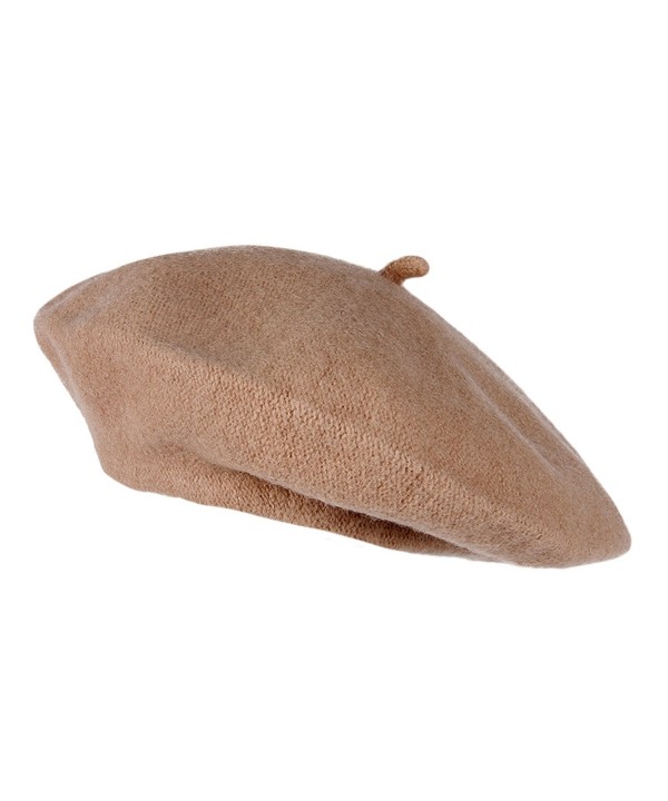 Topheadwear Wool French Beret- Camel - CP112M8ARHF