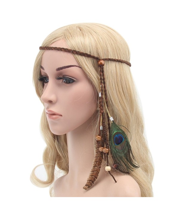 tallahassee Indian Hippie Feather Tassels Headband Bohemia Style Headdress - 4 - C012KB5HY27