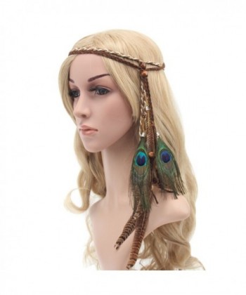 tallahassee Feather Tassels Headband Headdress in Women's Headbands in Women's Hats & Caps