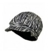 Zebra Sequin Newsboy Cap - Black White W12S51B - C8110A3TSAZ