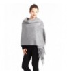 Women Soft Cashmere Wool Wraps Shawls Stole Scarf - Large Size 78"x 28" - Gray - C6188M2LU0T