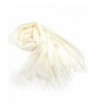 TopTie Scarf Wrap With Tassel Ends- Solid Color / Tow-Tone Color- Gift Idea - Cream - CP11J4TJRX1