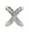 ZAKIA Women's Elegant Hollow Cross Silk Scarf Clips Rings Holder for Wedding Party - Silver - CI189XNYMAX