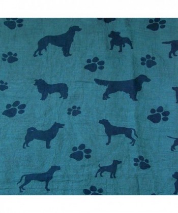 Dogs Print Cotton Scarf CSJ L 52