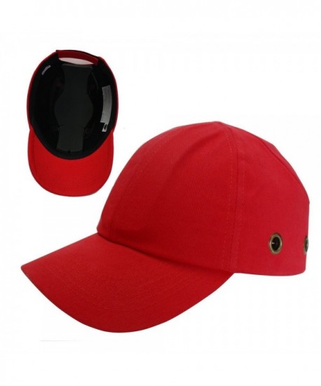 Red Baseball Bump Cap - Lightweight Safety hard hat head protection Cap - CB11IRT1LHJ