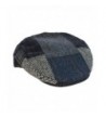 Mucros Irish Tweed Cap Patchwork Blue & Grey As Shown 100% Wool Made In Ireland - CJ1267Z503P