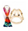 SHAN LI HUA Simple Design Three Rings Scarf Buckle Female scarf ring 18 k gold plated - golden - CB184QT0IED