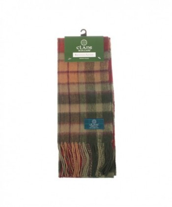 Clans Of Scotland Pure New Wool Scottish Tartan Scarf Buchanan Autumn (One Size) - CQ123HZ5ZHJ