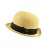 Summer Bowler Fedora Hat Natural