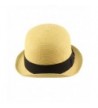 Summer Bowler Fedora Hat Natural in Men's Fedoras