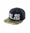 Y'ALL NEED JESUS 3D Logo Snapback Baseball Hat - Black-camo - CI17YIW7IKZ