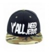 YALL JESUS Snapback Baseball Black Camo