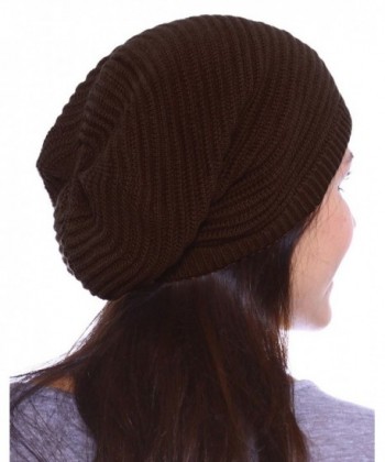 Simplicity Winter Slouchy Beanie Ribbed_Brown