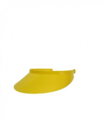 Green Yellow Womens Plastic Visors in Women's Visors