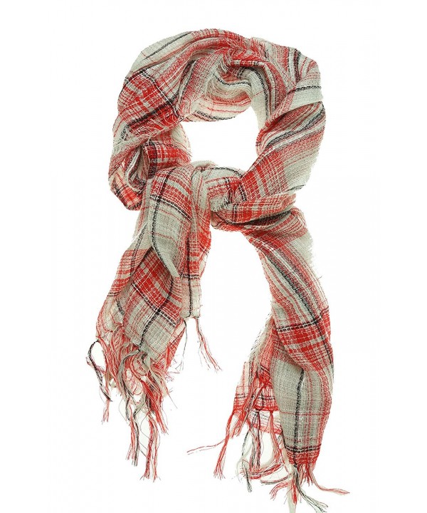 Collection 18 Yarn Scarf (One Size- Red/Black/White) - CJ126MNPPO1