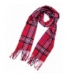 Tapp Collections Cashmere Feel Plaid and Check Tassel Ends Scarf - Cashmere Feel / Magenta - CV189974G3L