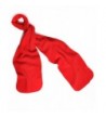 Solid Color 100% Polyester Fleece Unisex Winter Scarf - Red - CU11BBEL983