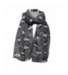 Women Fashion Cute Sheep Print Scarf Long Soft Scarf Wrap Shawl Stole Scarves - Gray - CB129SSUX0X