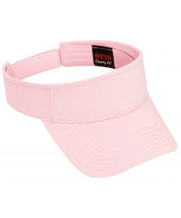 Jersey Knit Athletic Sun Visors - Soft Pink - CD11CNWV2HP