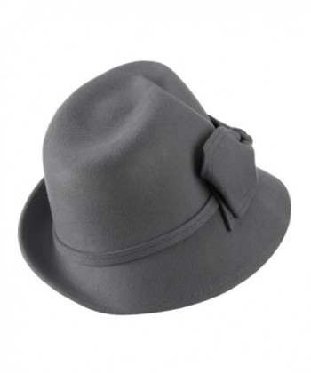 Wool Felt Fedora Big Bow