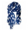 V28 Gorgeous Blue Elephant Print Long & Soft Scarf Shawl/Wrap - Large - CJ119FCVO8D