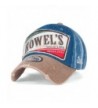 ililily Howel's Distressed Vintage Washed Cotton Denim Baseball Cap Trucker Hat - Middle Blue - CM17YIOIG0Q