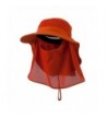 UV 50+ Talson Large Bill Flap Hat with Detachable Inner Flap - Orange - CI11FITPMDZ