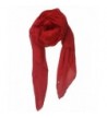 SoLine Solid Color Scarves Shawl Blanket Warm Warp lightweight Large Scarf for Women - Red - CK186N58TNI