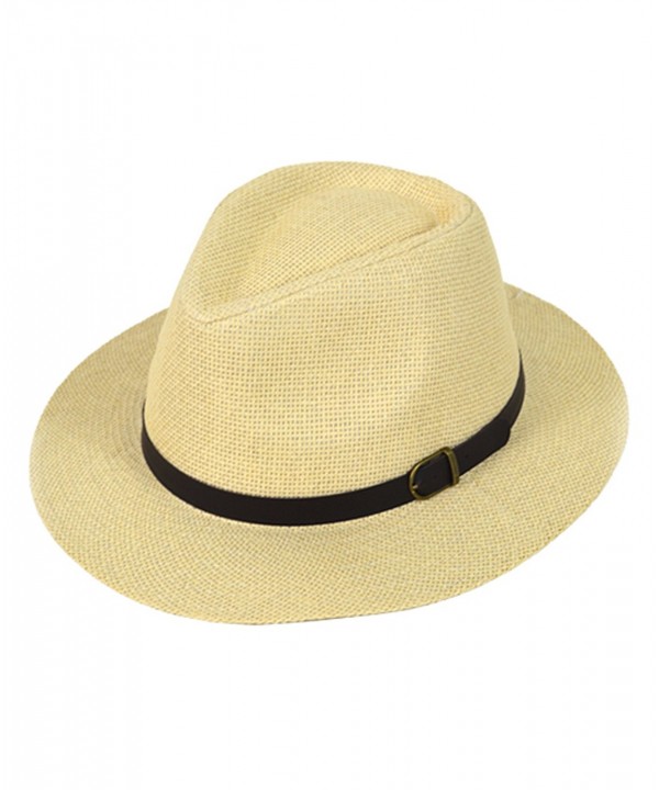 Men's Spring Summer Brim Fedora Hat - CS12EPKU8UJ