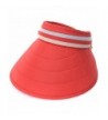 Sunfree Sports Headache Free Ribbon Tie Wide Brim UV Protection Sun Visor Hat Four Seasons For Women - Red - CH187I30CZS