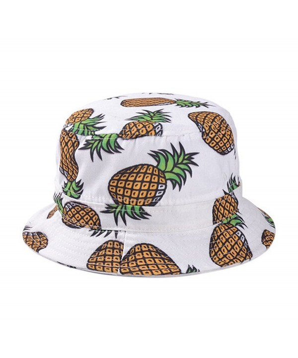 Dealzip Inc Headwear Pineapple Hat White - White - CZ11YUODEWP