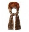 Muk Luks Women's Safari Fair Isle Hooded Scarf - Brown - CE125VWST3D