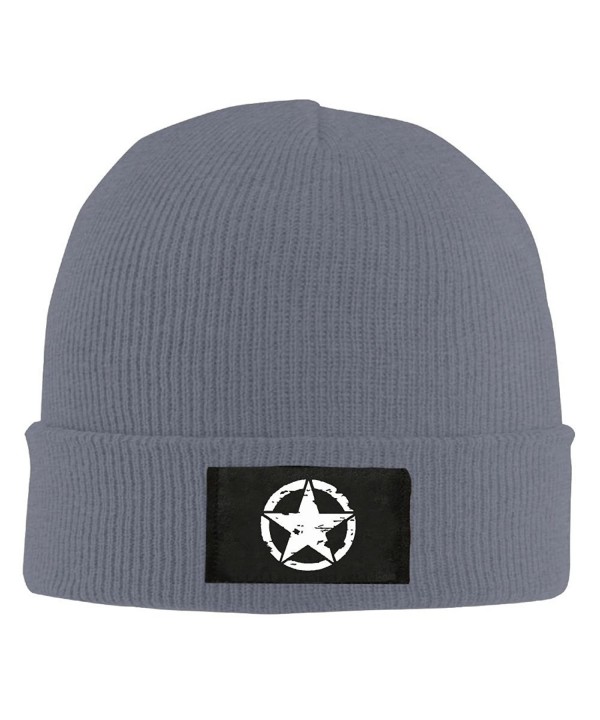 FS&DM Cap Oscar Mike Jeep Military Star Unisex Skull Cap toboggan Knit Hat Warm Hat. - Asphalt - CD188A08G9N