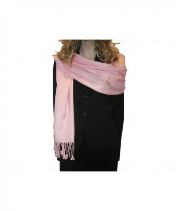 EVENING SHAWL (SILK SHAWL IN JACQUARD PATTERN) available in 14 vibrant colors. - Powder Pink - C5114PF94UP