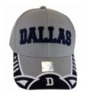 BVE Sports Novelties Dallas Texas Men's Stars & Stripes Adjustable Baseball Cap - Script Gray/Navy - C0182KQQNA0