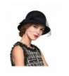 MaitoseTM Womens Vintage Fedoras Black