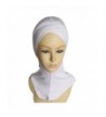 TRENTON Women's Muslim Scarf Full Cover Inner Hijab Cap Islamic Hat Underscarf - White - CA12MZJEN76