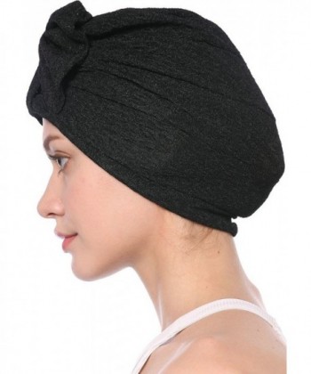Ababalaya Elegant Strench Pleated Leopard in Women's Skullies & Beanies