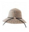 YUUVE Women's Wool Felt Fedora Hat Wide Brim Floppy Hat Scrunchy Winter Bowler Hat - Camel - CN186L68XEZ