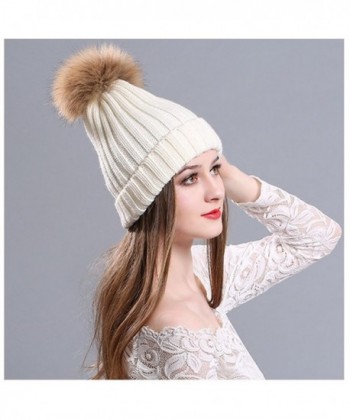 Womens Winter Raccoon Beanie Friday