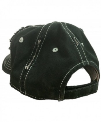 BlvdNorth Thin American Black Distressed in Women's Baseball Caps