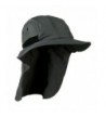 Dark Gray Outdoor Sun Flap Hat - C511KT8C86J