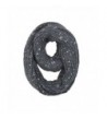 Premium Unique Winter Silver Flakes Rib Knit Soft Infinity Loop Circle Scarf - Charcoal Grey - C212MZIPUUW