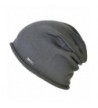 Casualbox Charm 100% Silk Beanie Hat Mens Womens Soft Slouchy Summer Unisex Stretchy - Gray - CX12LUHC3RV